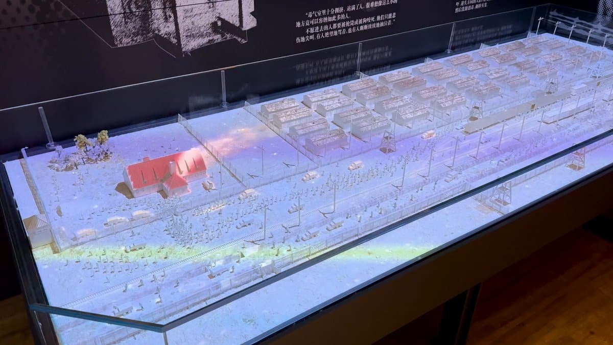 Architectural model of the district