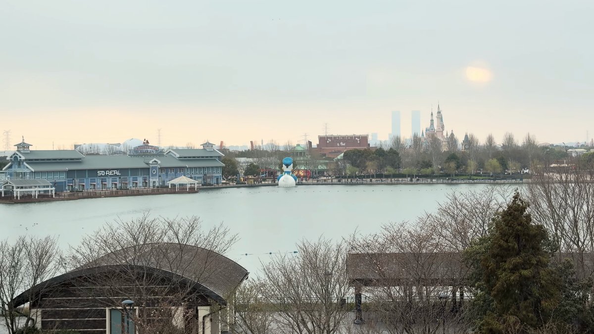 Castle across the hotel lake