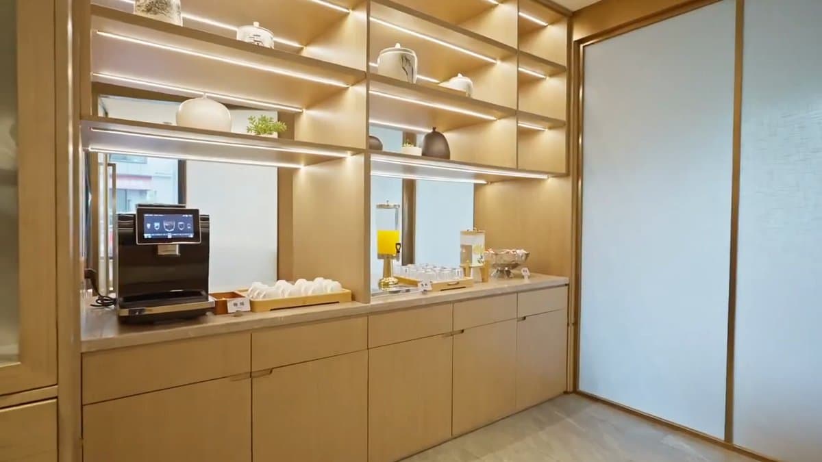 Coffee and juice station