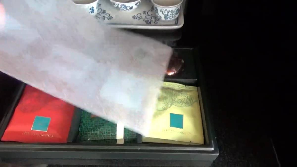 Colourful Peninsula tea packet drawer