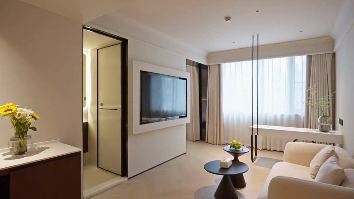 Guest room living area