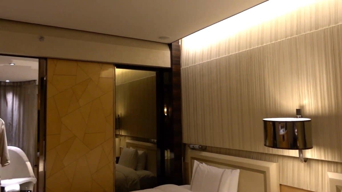 Guest room seen from the entry