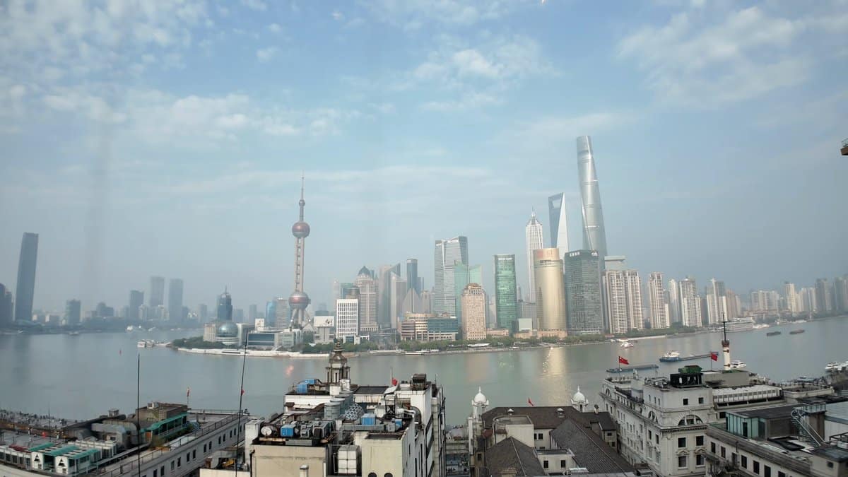 Huangpu River view from window