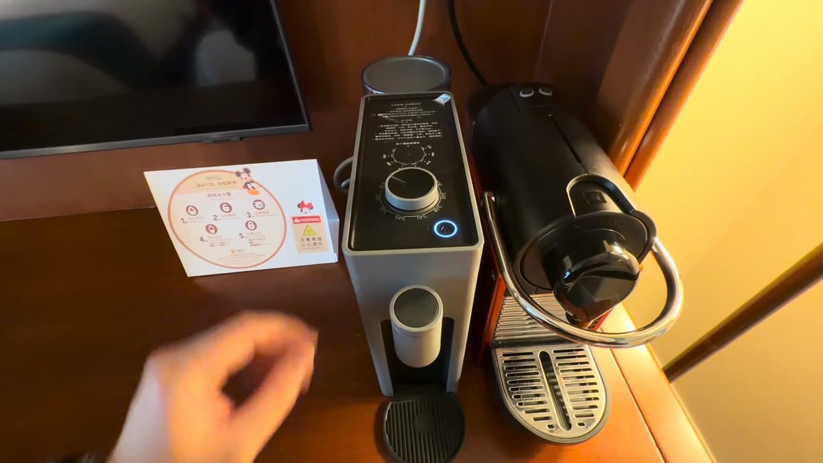 In-room Nespresso coffee machine