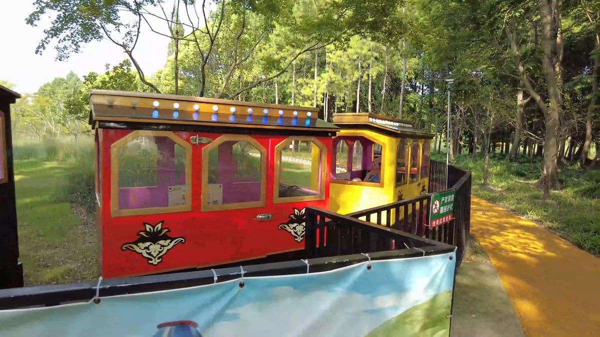 Miniature train in the park