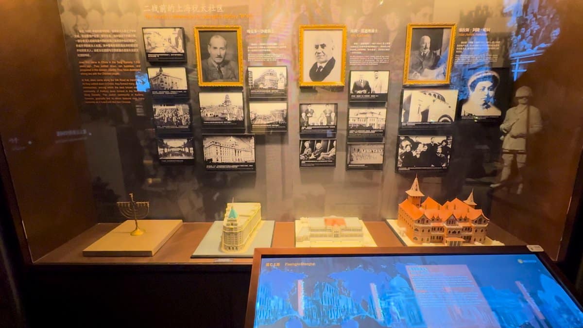 Portrait wall and district model