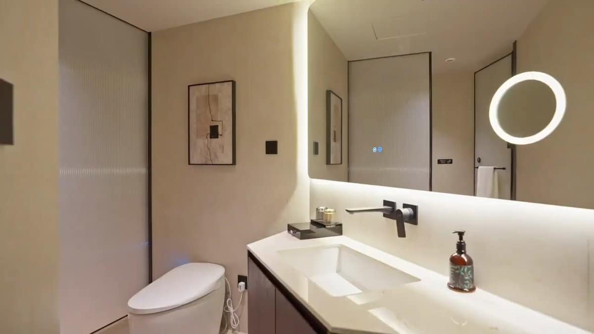 Stone vanity bathroom