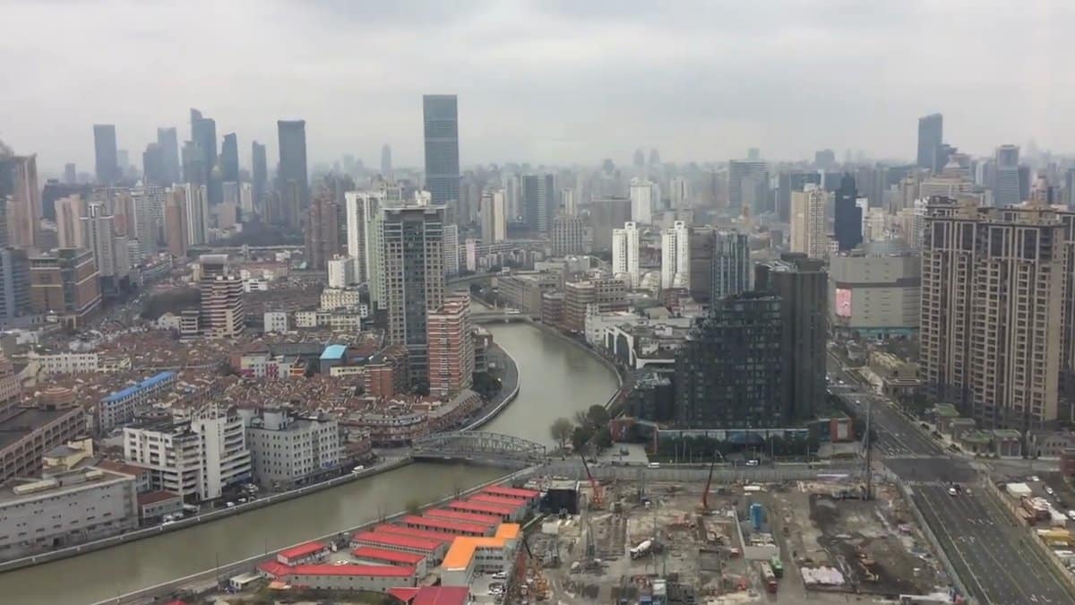 Suzhou Creek bend from the window
