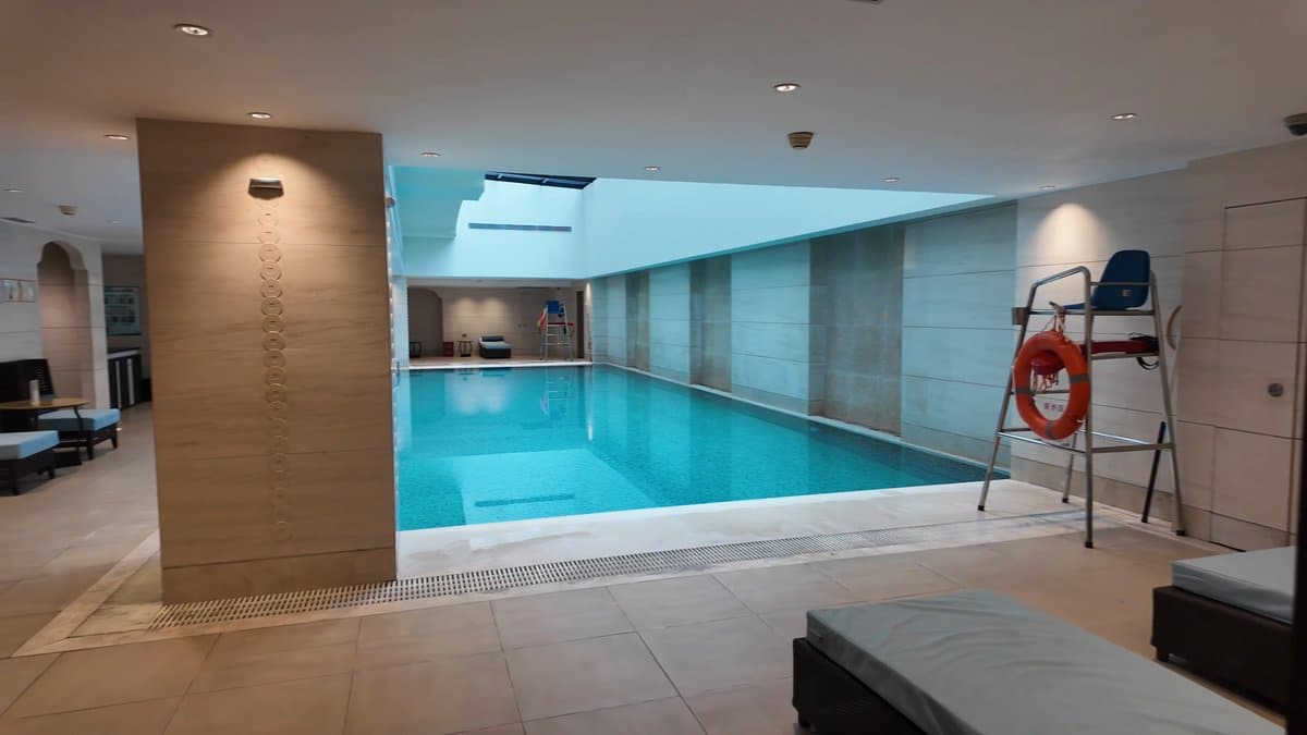 The pool from the other end of the