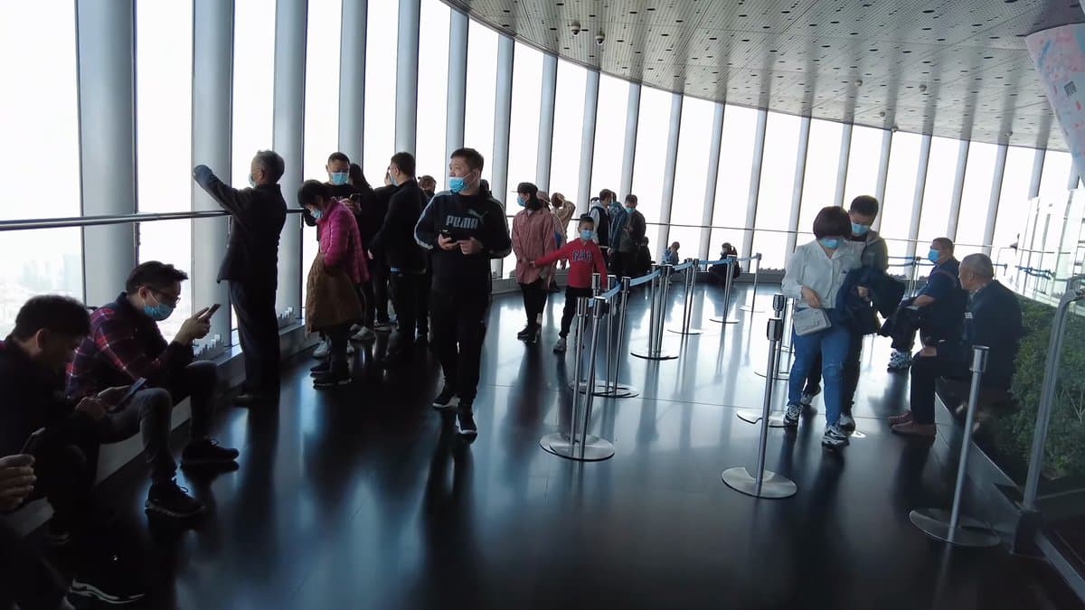 118th-floor observation hall interior