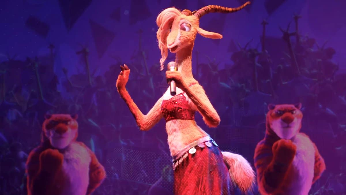 Gazelle performing inside Zootopia