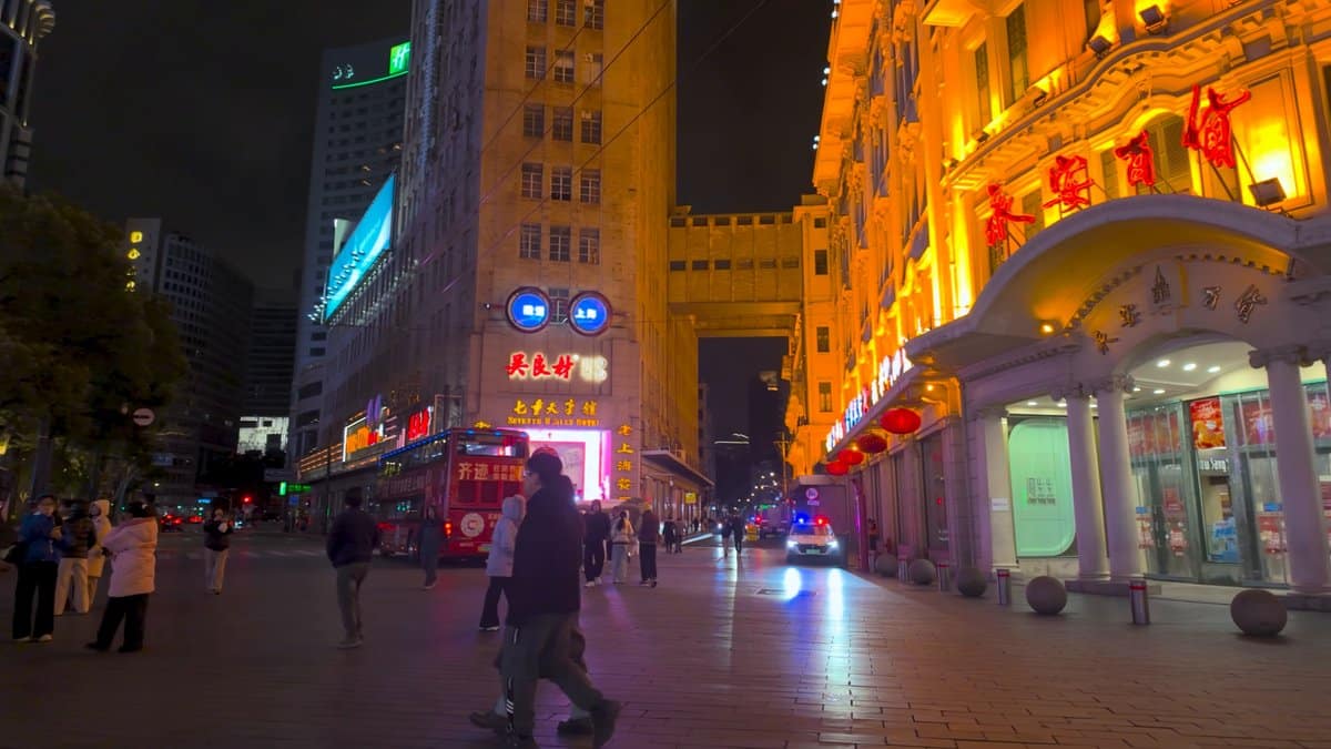 Heritage corner and tourist double-decker