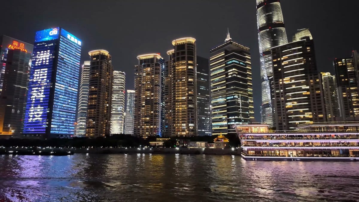 Lujiazui towers from the water