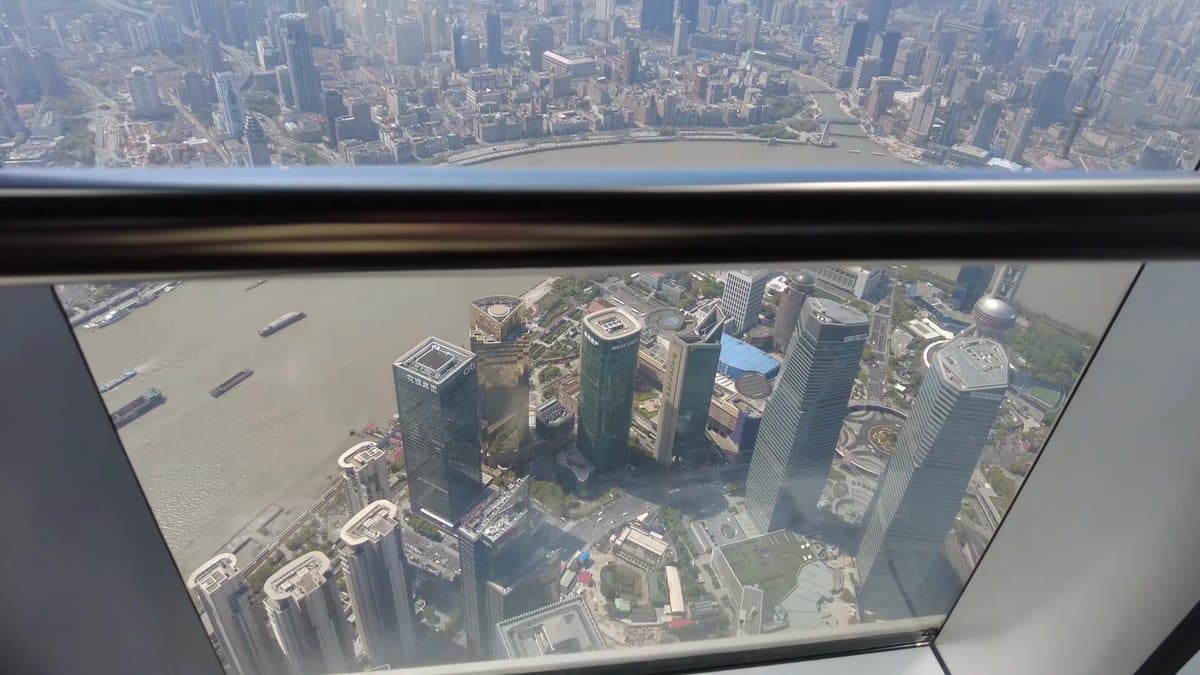 Lujiazui towers seen from above