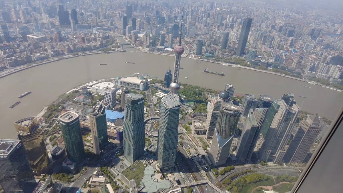 Oriental Pearl from observation deck