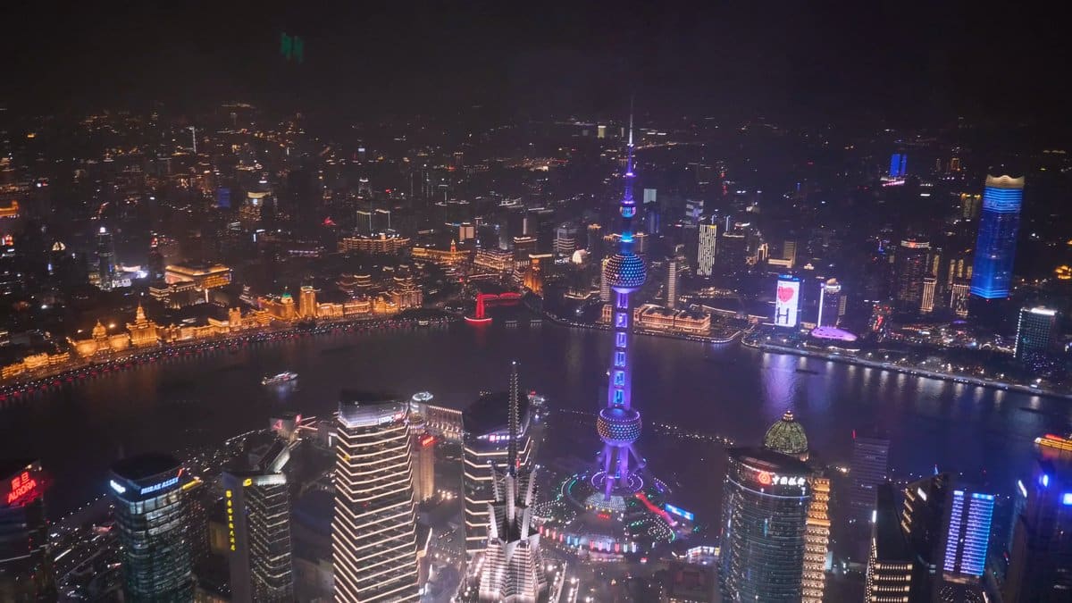 Pearl and Bund from high above