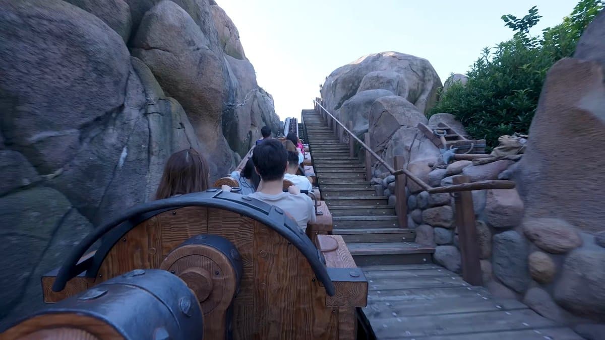 Riding the Seven Dwarfs Mine Train