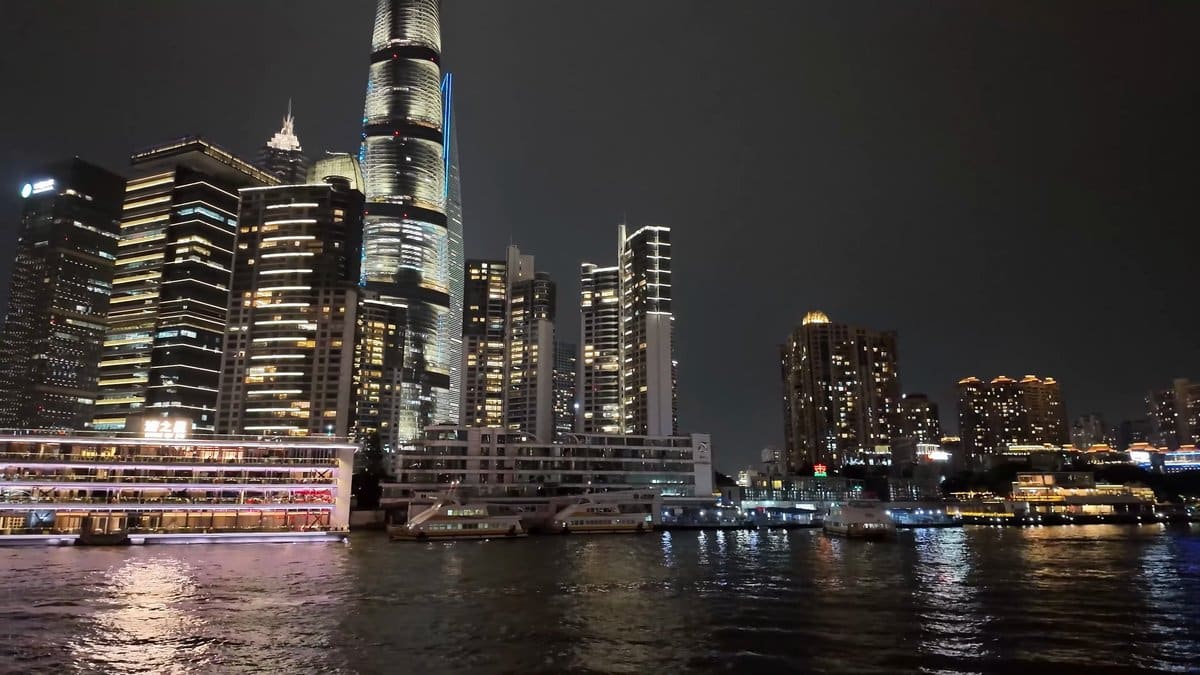 Shanghai Tower above Lujiazui skyline