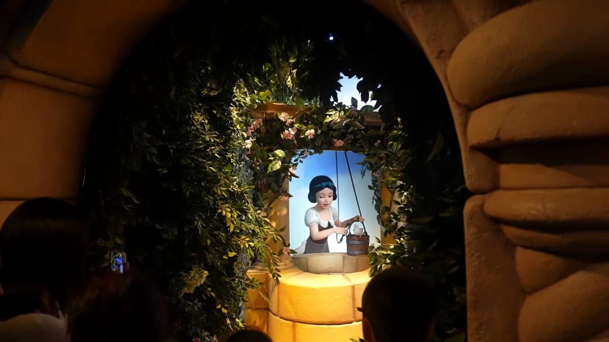 Snow White at the wishing well