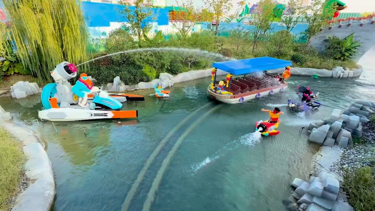 The same jet-ski scene a few seconds on,