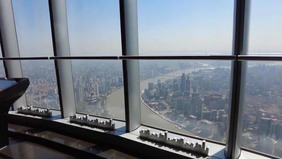 Windows with skyline scale model
